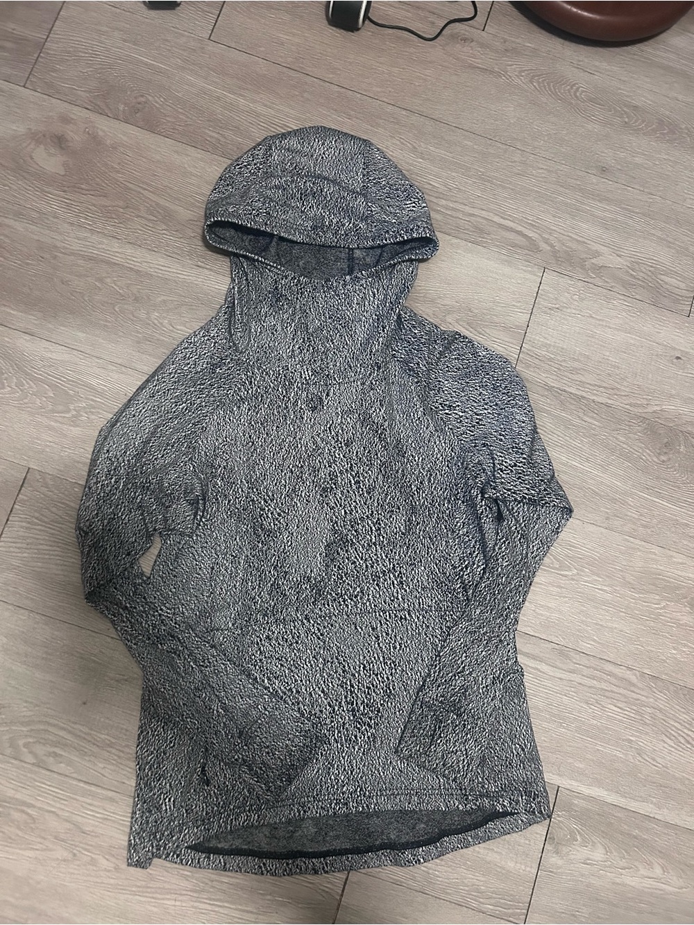 lululemon athletica Black and Gray Marled Hoodie